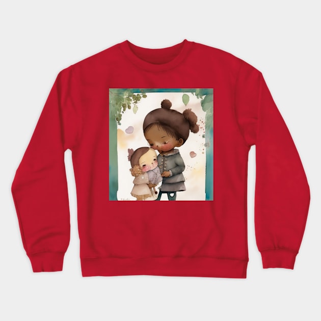 Two cute girls Crewneck Sweatshirt by Mcvipa⭐⭐⭐⭐⭐